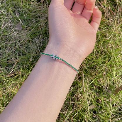 [Kismet Jewels ]Radiant Colorful Round Cut Party Bracelet