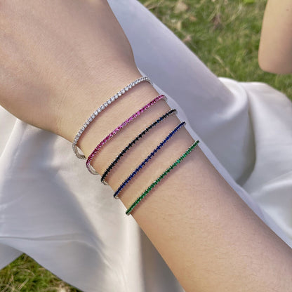 [Kismet Jewels ]Radiant Colorful Round Cut Party Bracelet