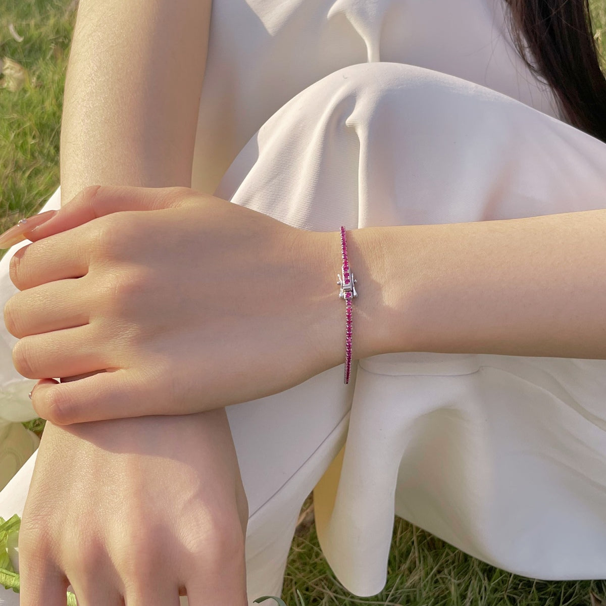 [Kismet Jewels ]Radiant Colorful Round Cut Party Bracelet