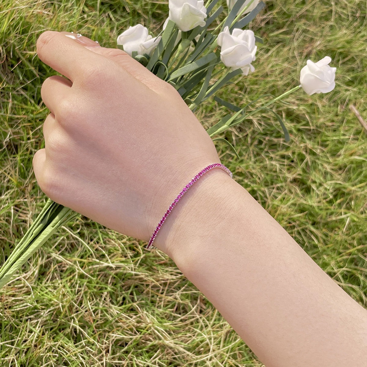 [Kismet Jewels ]Radiant Colorful Round Cut Party Bracelet