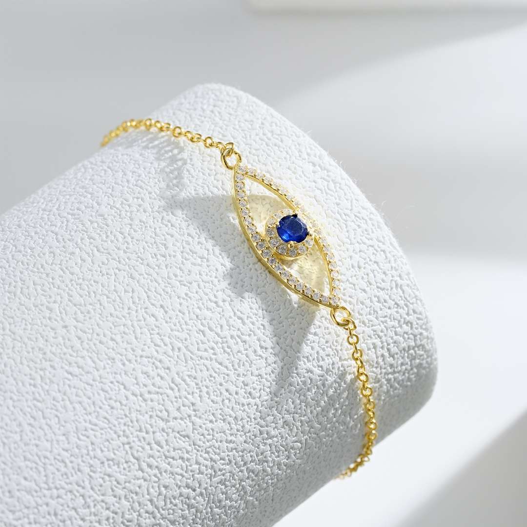 [Kismet Jewels ]Devil's Eye Hollow Design Bracelet