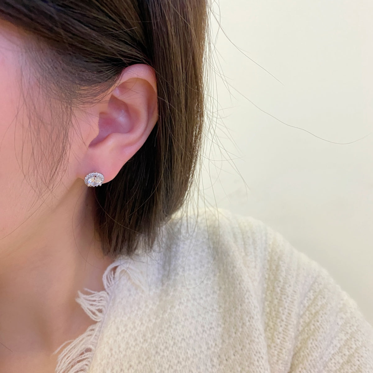 [Kismet Jewels ]Classic Princess Round Shape Earrings