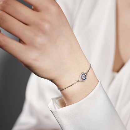 [Kismet Jewels ]Dazzling Eye Shape Necklace