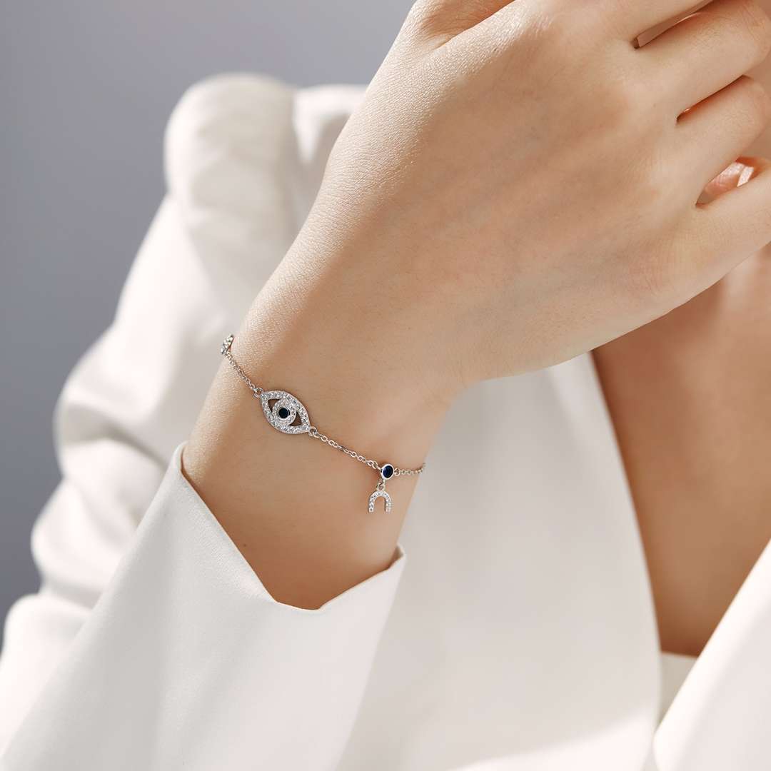 [Kismet Jewels ]Dainty Eye Shape Necklace