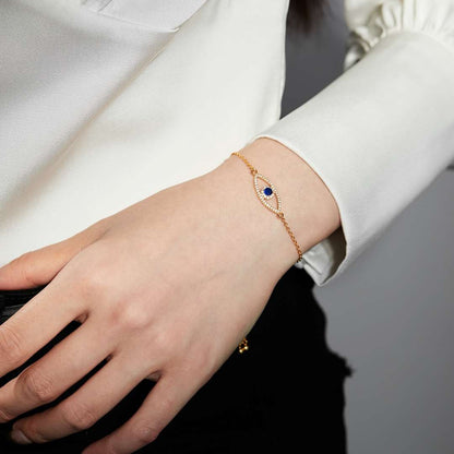 [Kismet Jewels ]Devil's Eye Hollow Design Bracelet