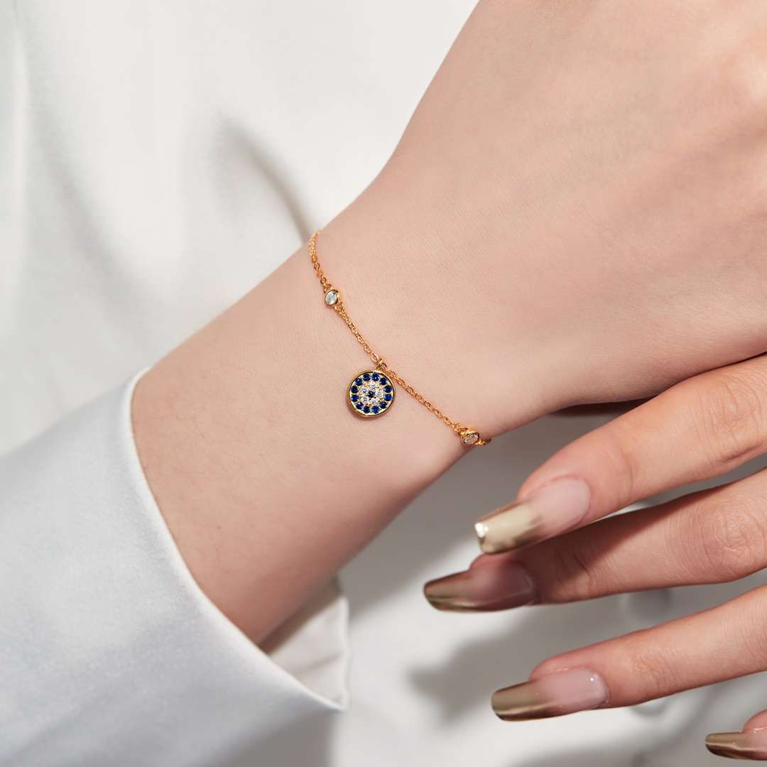 [Kismet Jewels ]Devil's Eye Round Shape Bracelet