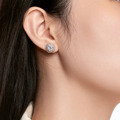 [Kismet Jewels ]Dazzling Heart Shape Lover Earrings