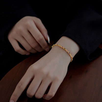[Kismet Jewels ]Sparkling Exquisite Round Cut Party Bracelet
