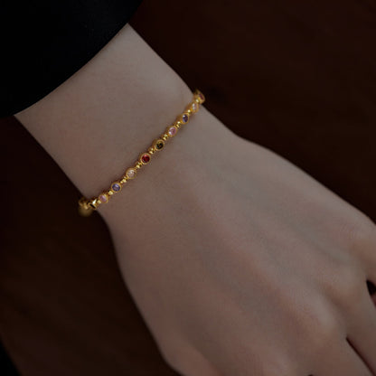 [Kismet Jewels ]Sparkling Exquisite Round Cut Party Bracelet