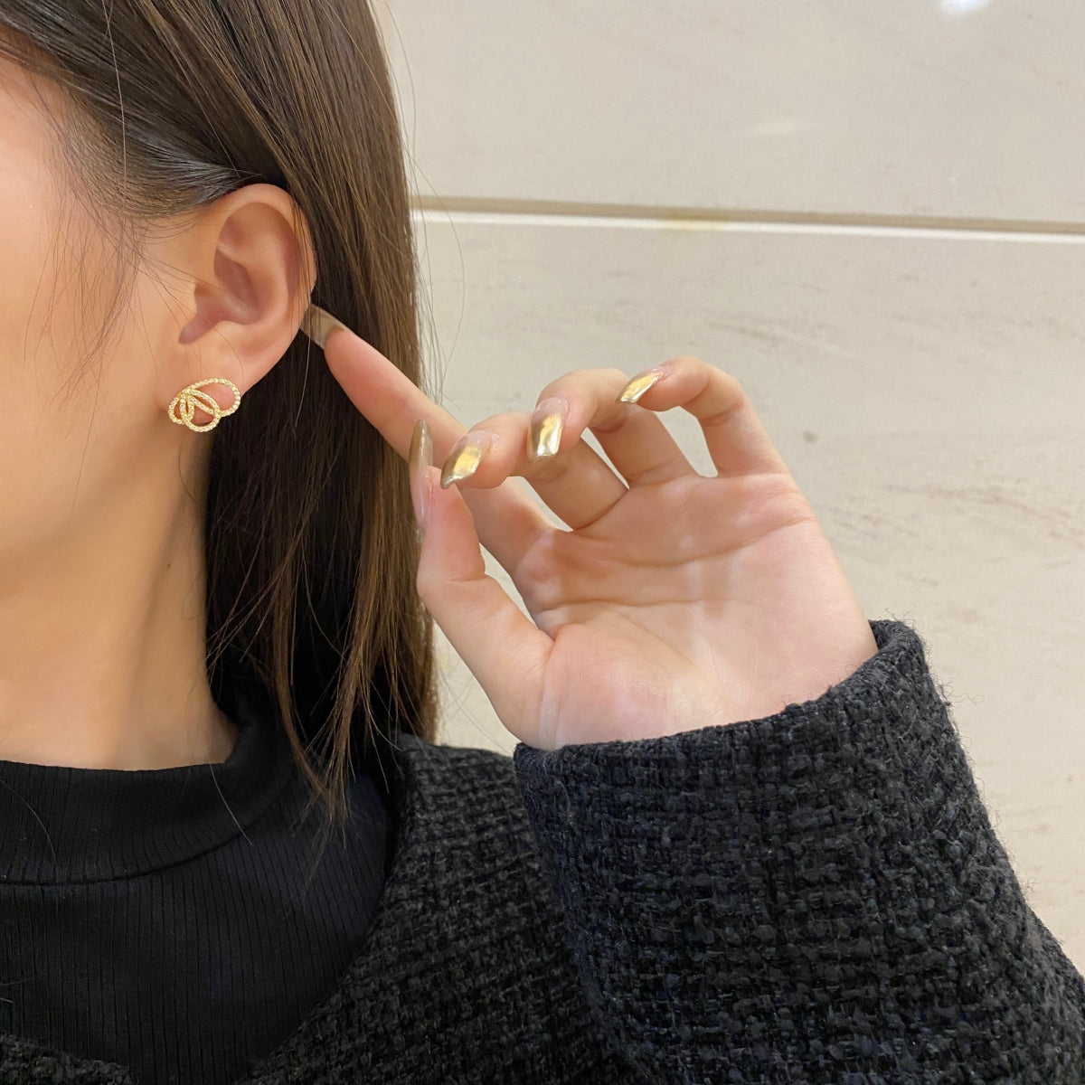 [Kismet Jewels ]Exquisite Butterfly Shape Earrings