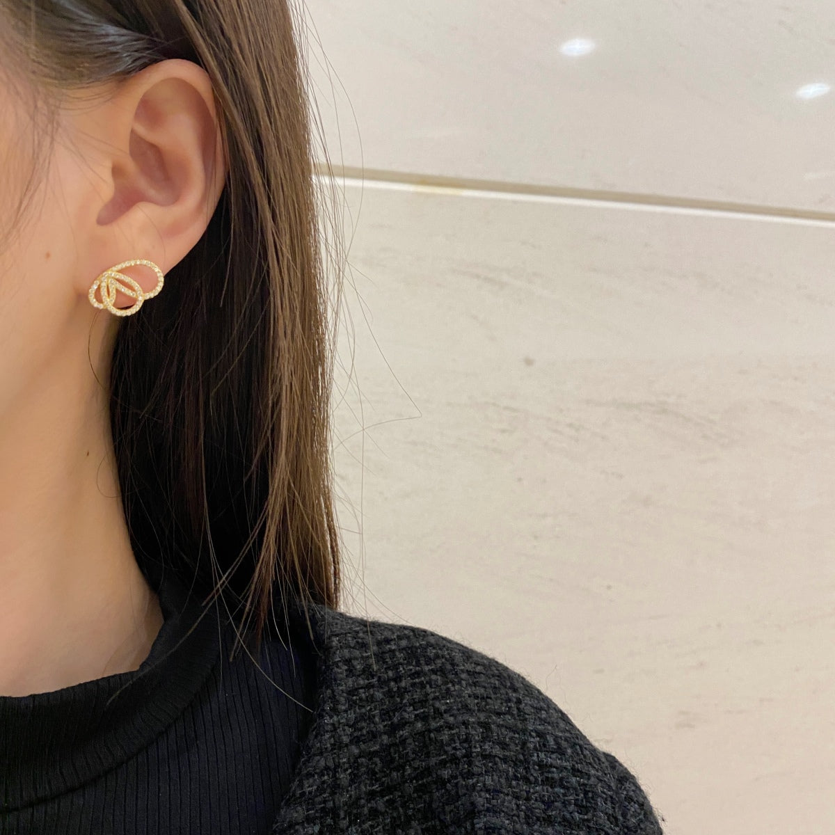 [Kismet Jewels ]Exquisite Butterfly Shape Earrings