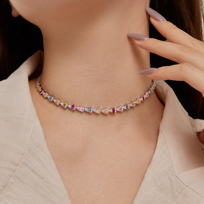 [Kismet Jewels ]Radiant Colorful Rainbow Necklace