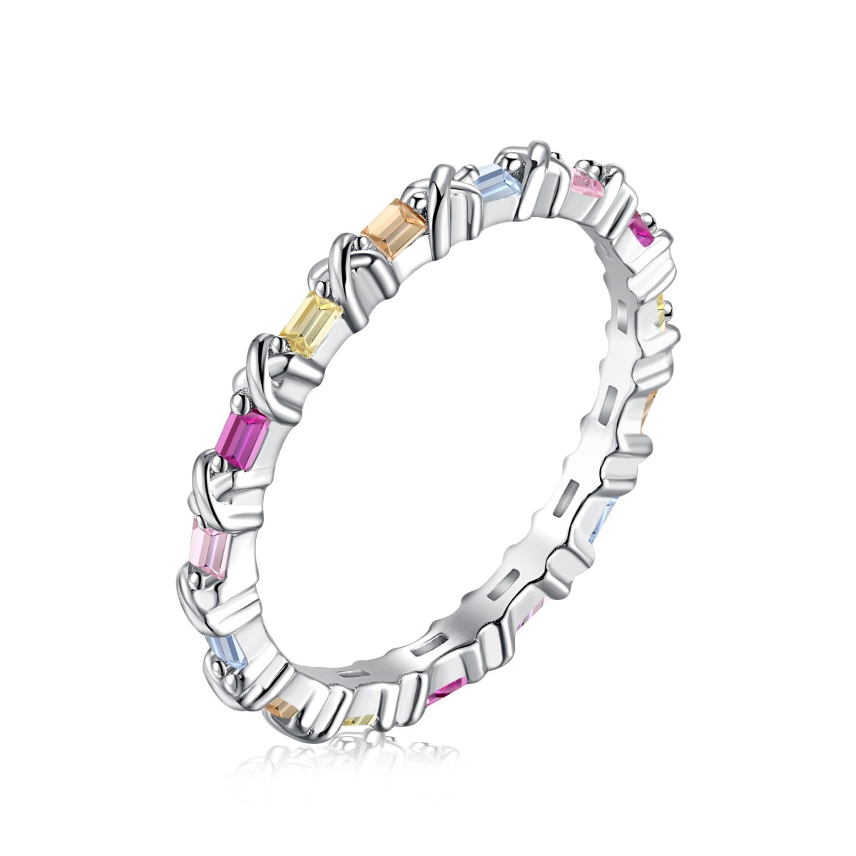 [Kismet Jewels ]Charming Colorful Round Cut Daily Ring