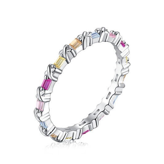 [Kismet Jewels ]Charming Colorful Round Cut Daily Ring