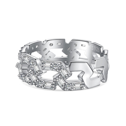 [Kismet Jewels ]Sparkling Vibrant Emerald Cut Daily Ring