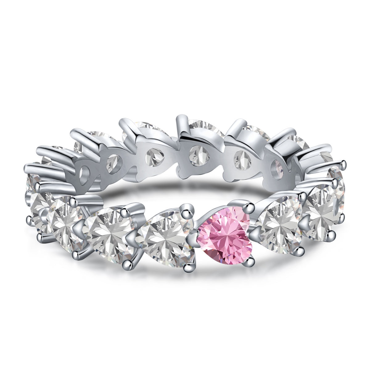 [Kismet Jewels ]0.25 Carat Radiant Romance Heart Cut Lover Ring