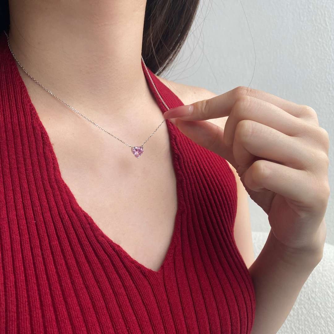 [Kismet Jewels ]6.0 carat Radiant Heart Shape Necklace
