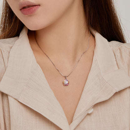 [Kismet Jewels ]Charming Flower Colorful Necklace
