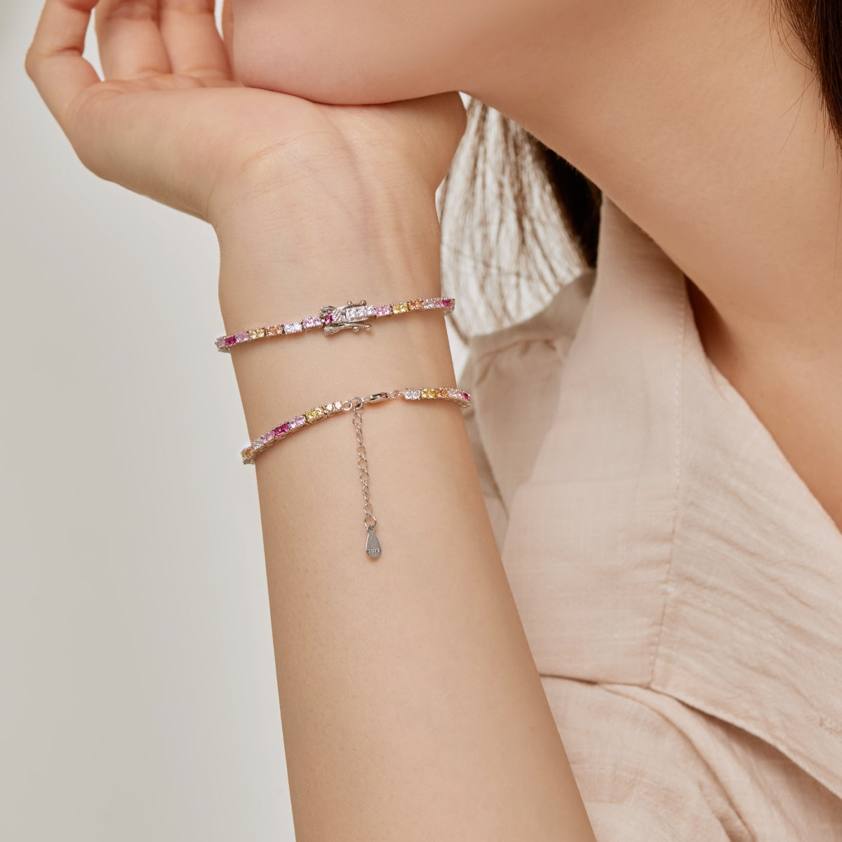 [Kismet Jewels ]Delicate Romantic Heart Shape Lover Bracelet