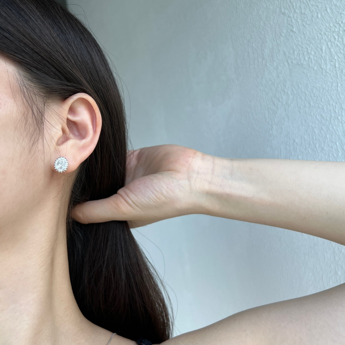 [Kismet Jewels ]Delicate Radiant Oval Cut Daily Earrings