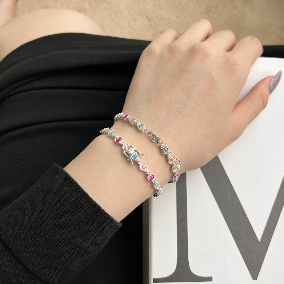 [Kismet Jewels ]Radiant Water Drop Shape Daily Bracelet