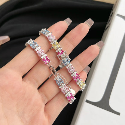 [Kismet Jewels ]Delicate Colorful Multi Cut Party Bracelet