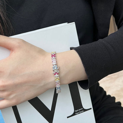 [Kismet Jewels ]Delicate Colorful Multi Cut Party Bracelet