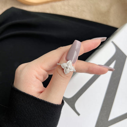 [Kismet Jewels ]Luxurious Colorful Flower Shape Banquet Ring