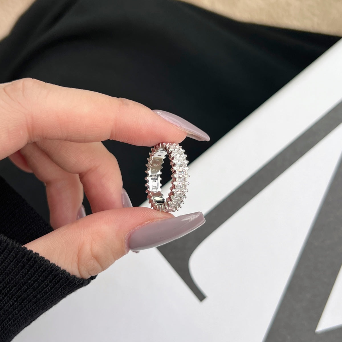 [Kismet Jewels ]Splashy Ornate Emerald Cut Cocktail Ring