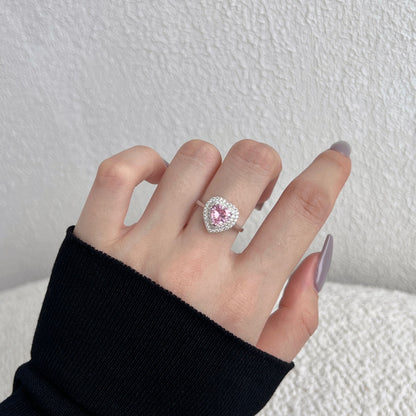 [Kismet Jewels ]Delicate Ebullient Heart Shape Wedding Ring
