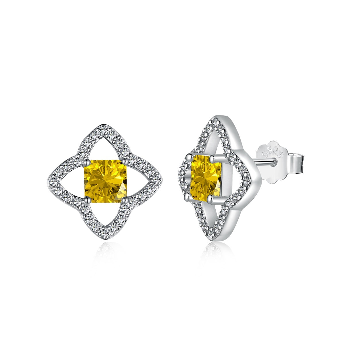 [Kismet Jewels ]Elegant Star Shape Princess Cut Daily Earrings