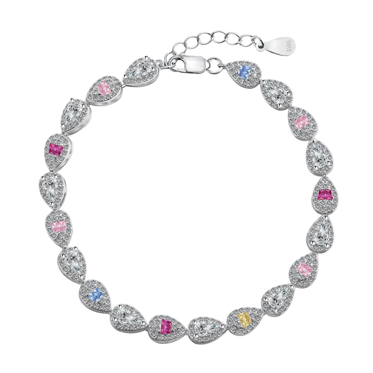 [Kismet Jewels ]0.25 Carat Radiant Water Drop Shape Daily Bracelet