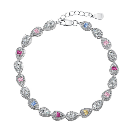 [Kismet Jewels ]0.25 Carat Radiant Water Drop Shape Daily Bracelet