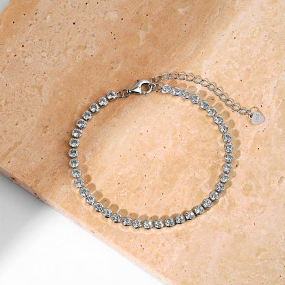 [Kismet Jewels ]Dazzling Sparkling Round Cut Daily Bracelet