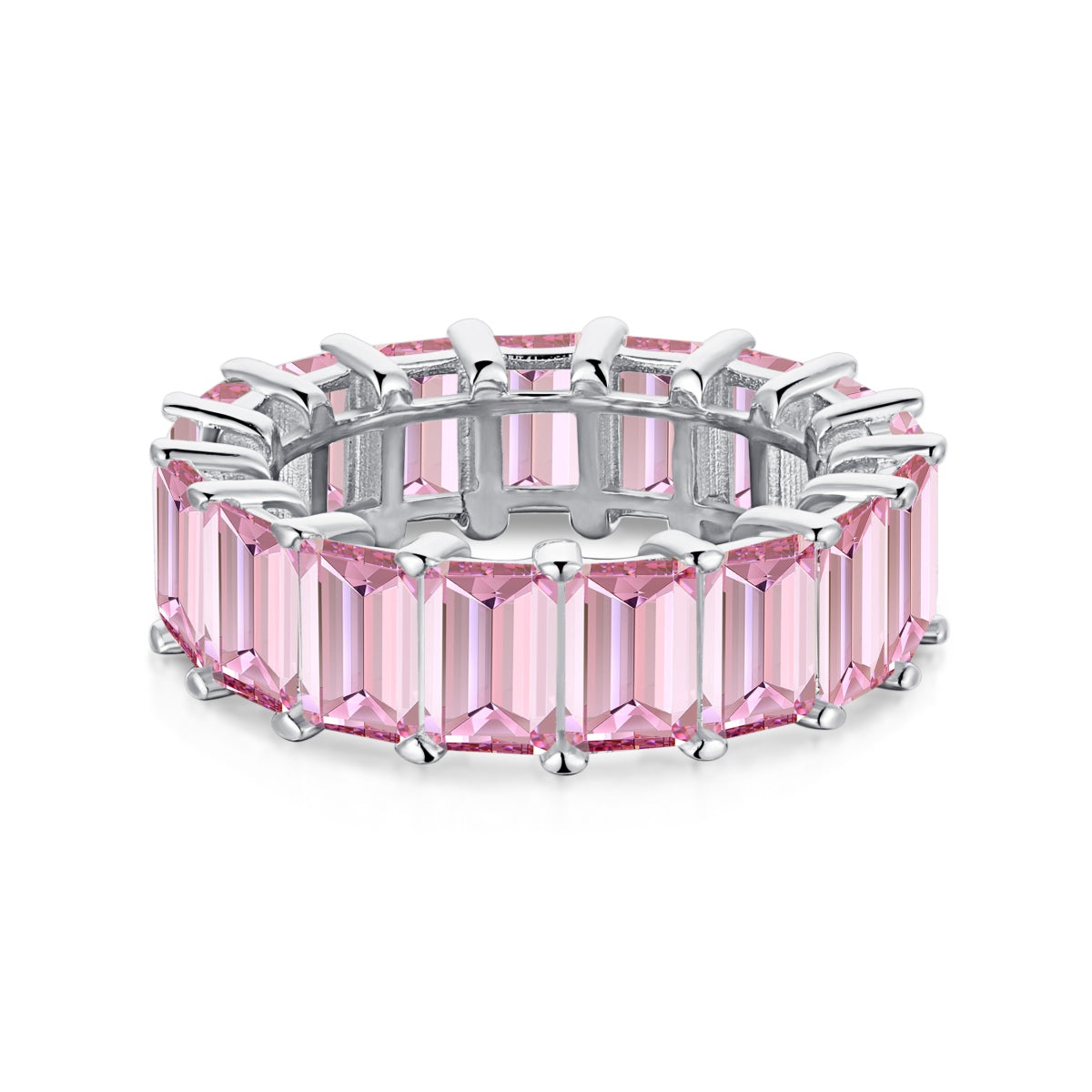 [Kismet Jewels ]0.75 Carat Elegant Emerald Cut Tennis Ring