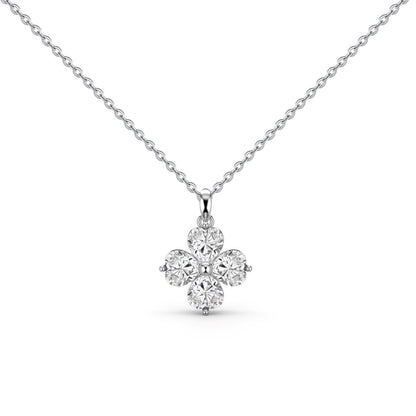 [Kismet Jewels ]Heart-Shaped Four-Leaf Clover Bead Necklace