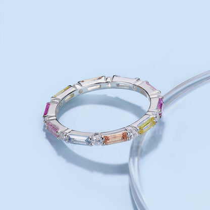 [Kismet Jewels ]Lively In Shades Elegant Radiant Cut Daily Ring