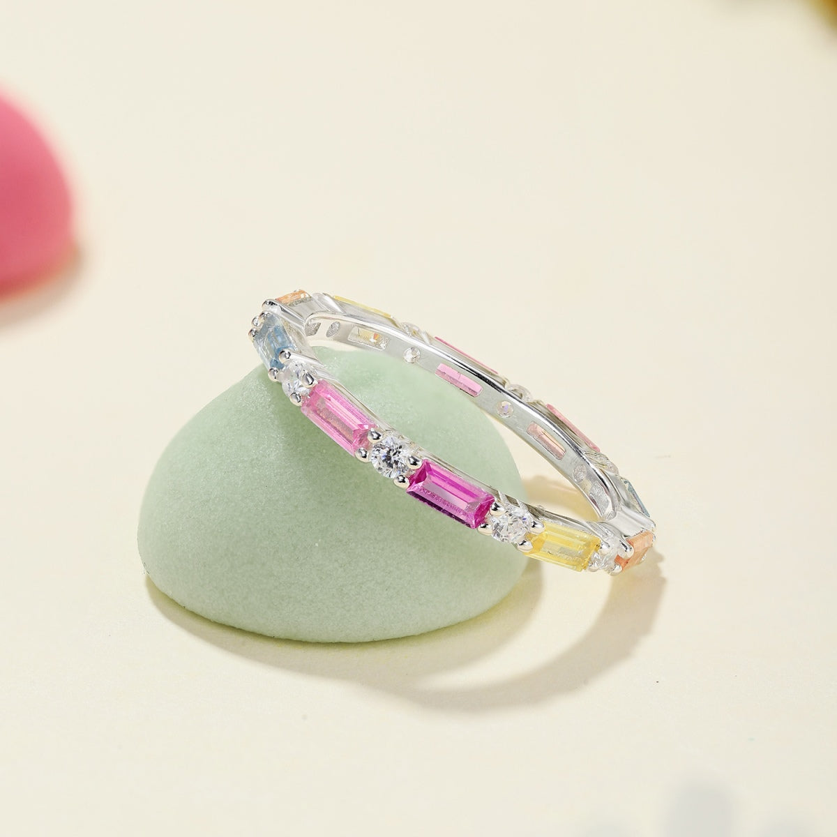 [Kismet Jewels ]Lively In Shades Elegant Radiant Cut Daily Ring