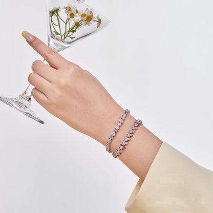 [Kismet Jewels ]Dazzling Radiant Multi Cut Daily Bracelet