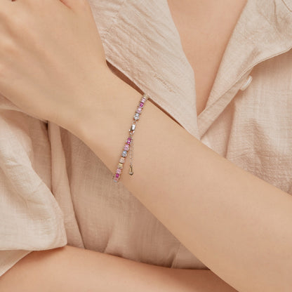 [Kismet Jewels ]Delicate Colorful Emerald Cut Party Bracelet