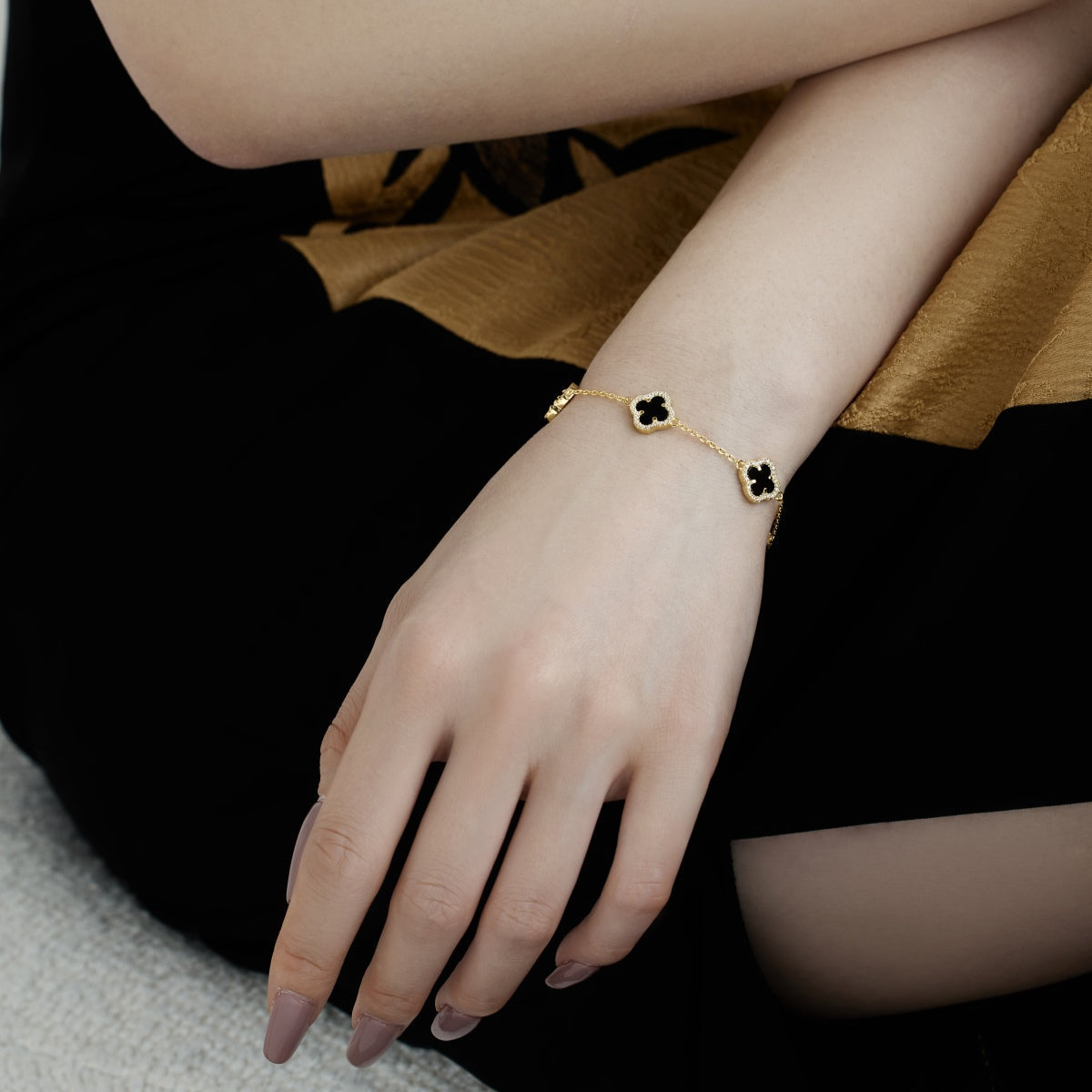 [Kismet Jewels ]Four-Leaf Clover Exquisite Bracelet