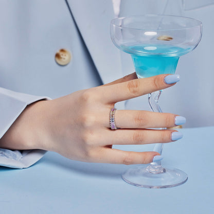[Kismet Jewels ]Splashy Ornate Emerald Cut Cocktail Ring