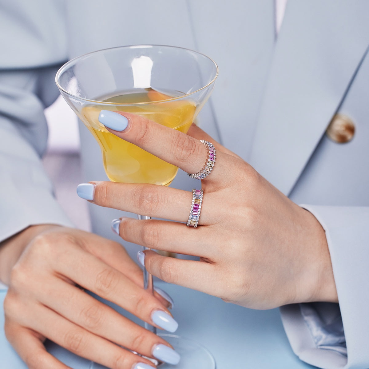 [Kismet Jewels ]Splashy Ornate Emerald Cut Cocktail Ring