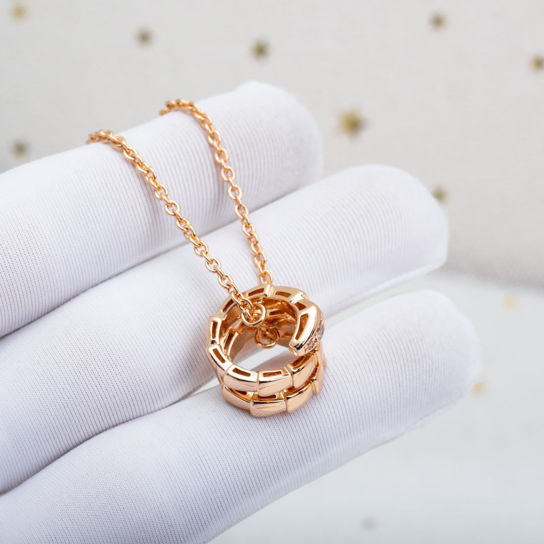 [Kismet Jewels ]SERPENTI PINK GOLD NECKLACE DIAMOND