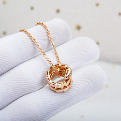 [Kismet Jewels ]SERPENTI PINK GOLD NECKLACE DIAMOND