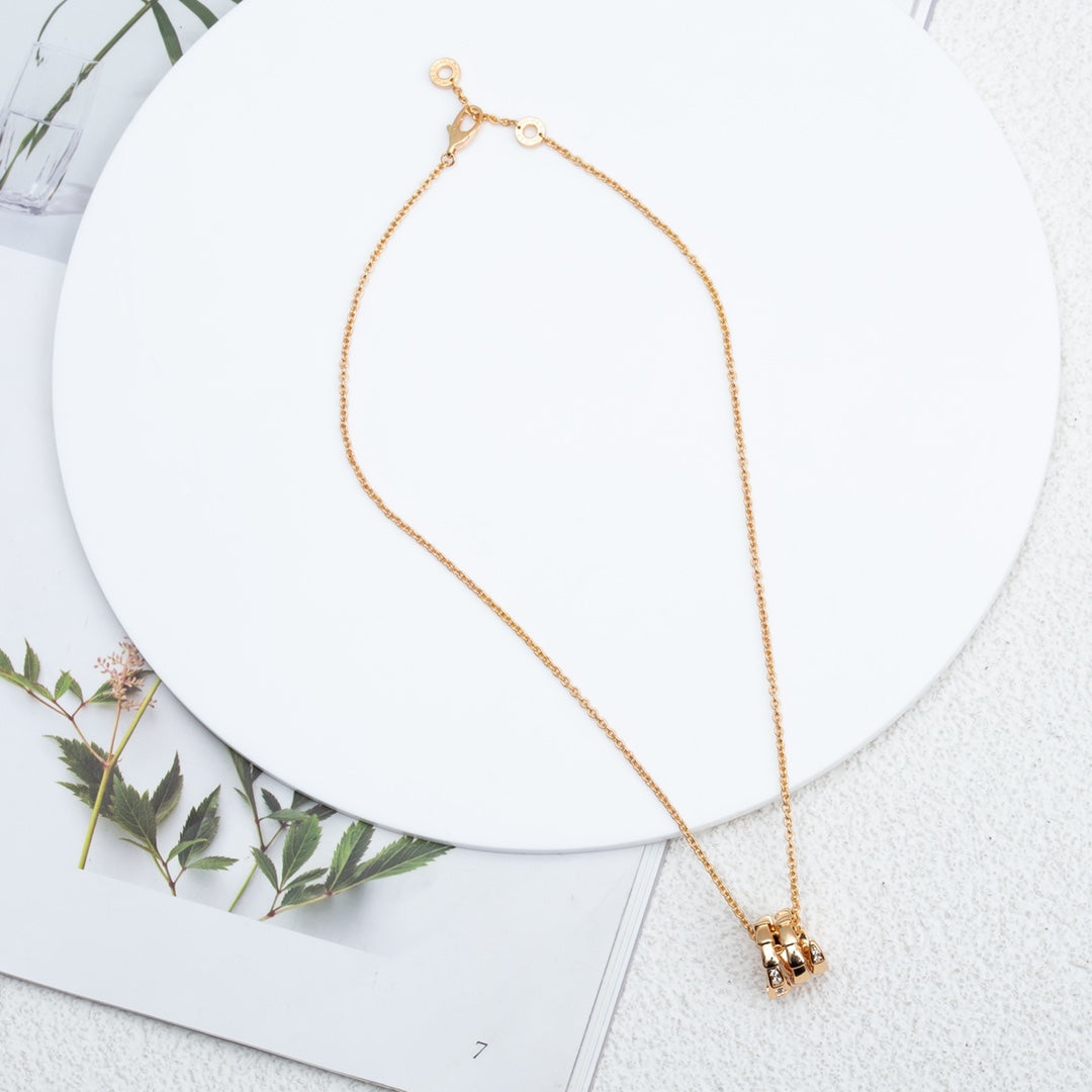 [Kismet Jewels ]SERPENTI PINK GOLD NECKLACE DIAMOND