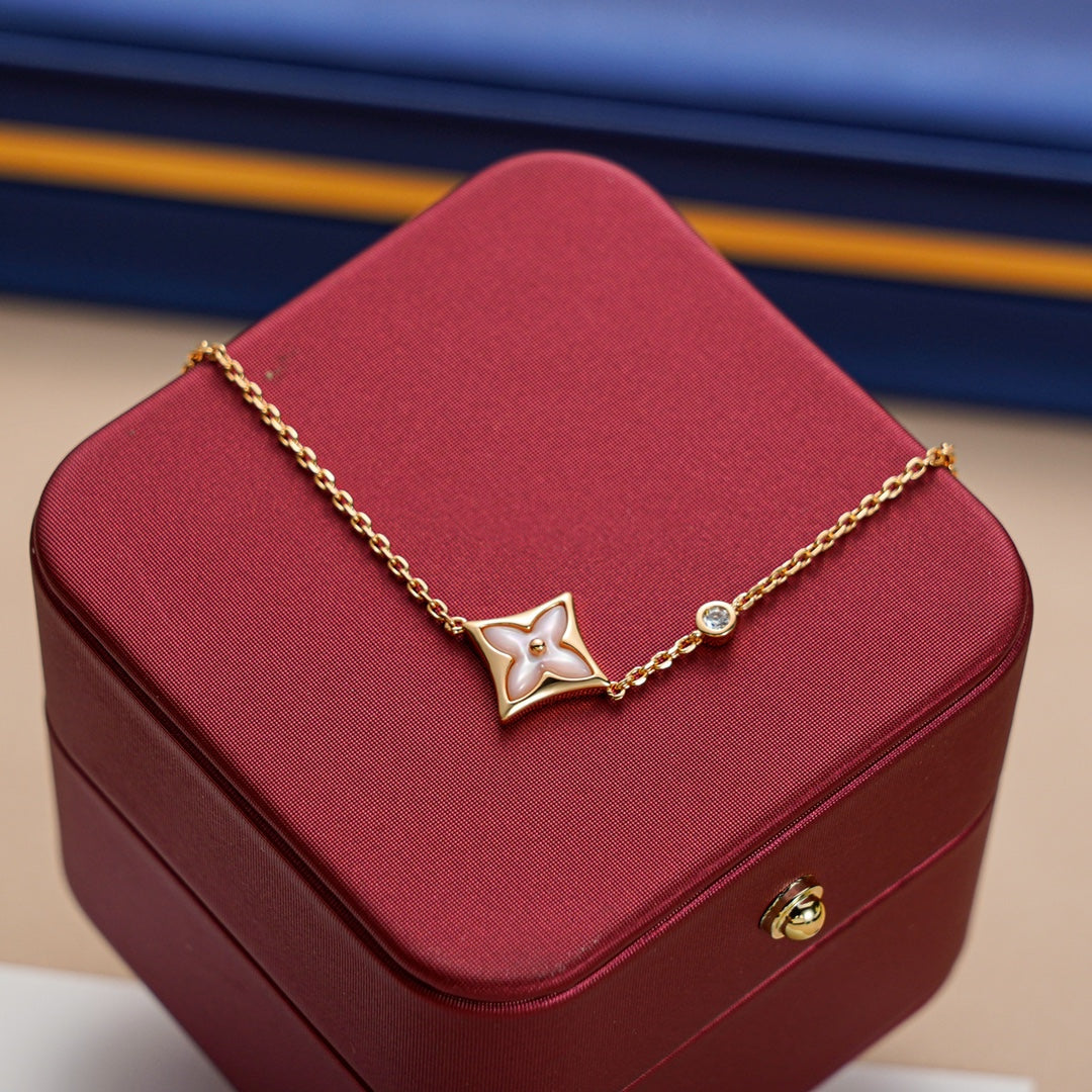 [Kismet Jewels ]STAR 1 DIAMOND PINK GOLD BRACELET