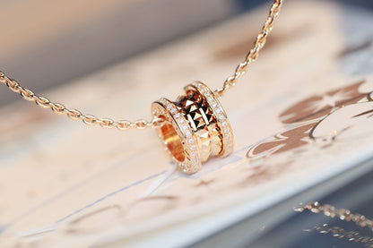 [Kismet Jewels ]ZERO 1 ROCK PEDANT PINK GOLD NECKLACE