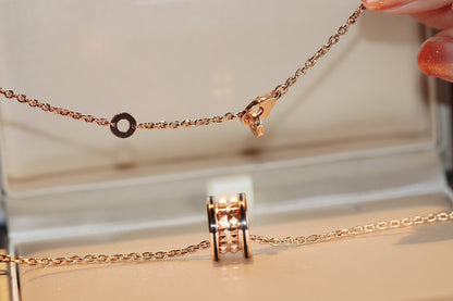 [Kismet Jewels ]ZERO 1 ROCK PEDANT PINK GOLD BLACK NECKLACE