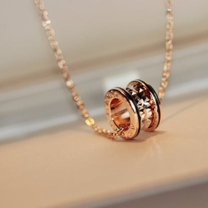 [Kismet Jewels ]ZERO 1 ROCK PEDANT PINK GOLD BLACK NECKLACE